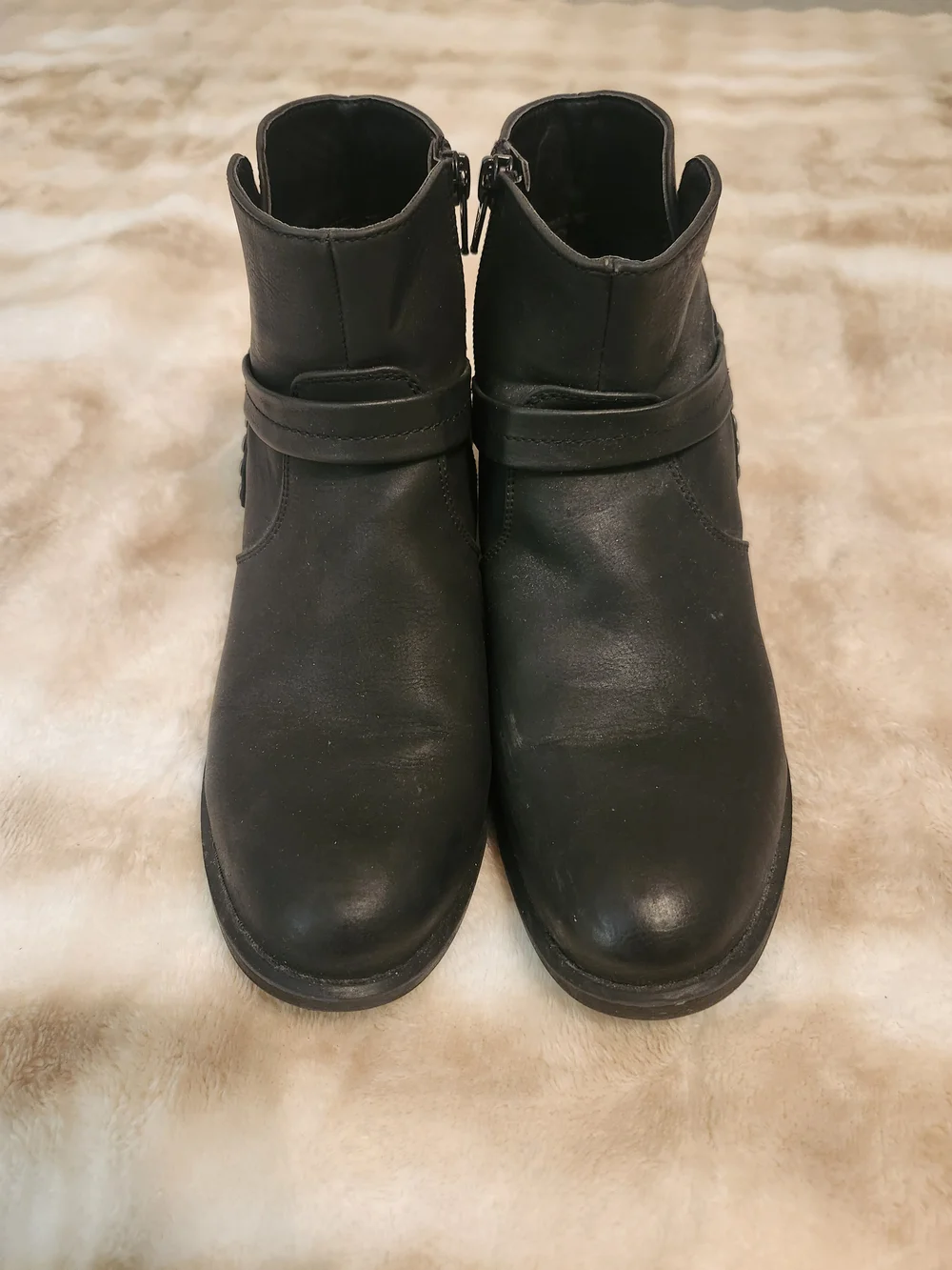Black Studded Ankle Boots Women 8 M